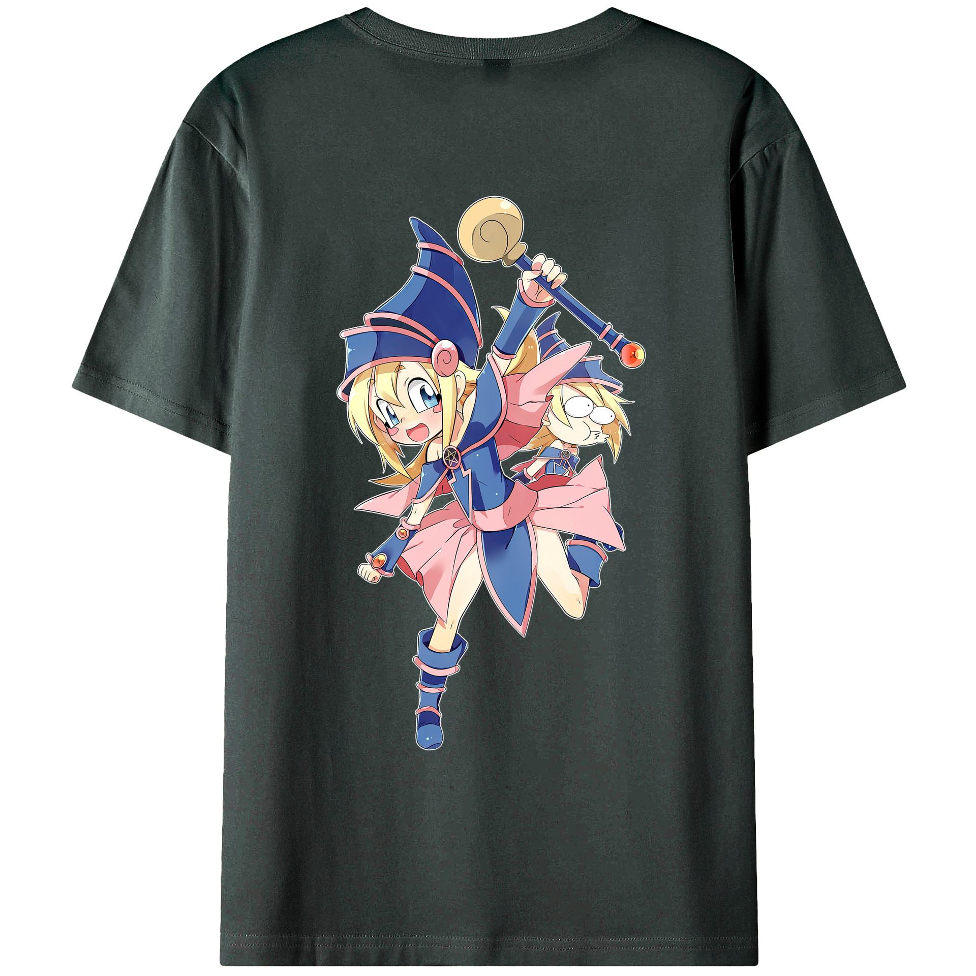 （画像用） 遊☆戯☆王 Yu-Gi-Oh! 綿100％ メンズ半袖Tシャツ（バックプリント） 通気性